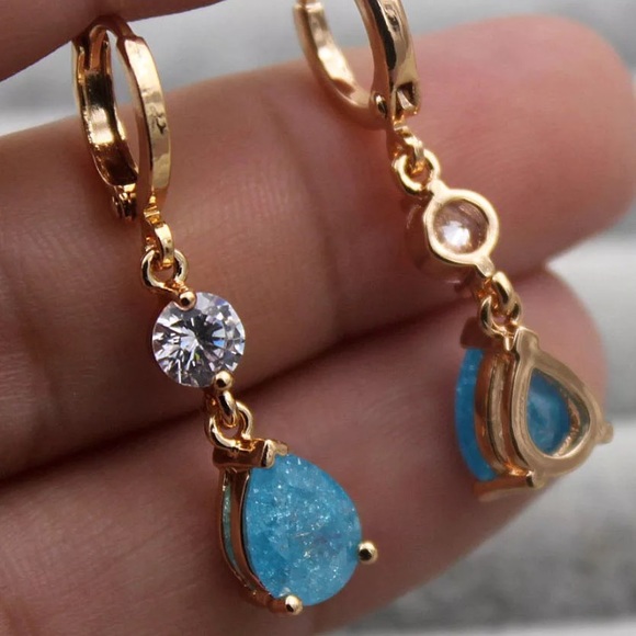 18K Yellow Gold Filled Cherry Stone Topaz - Picture 2 of 2